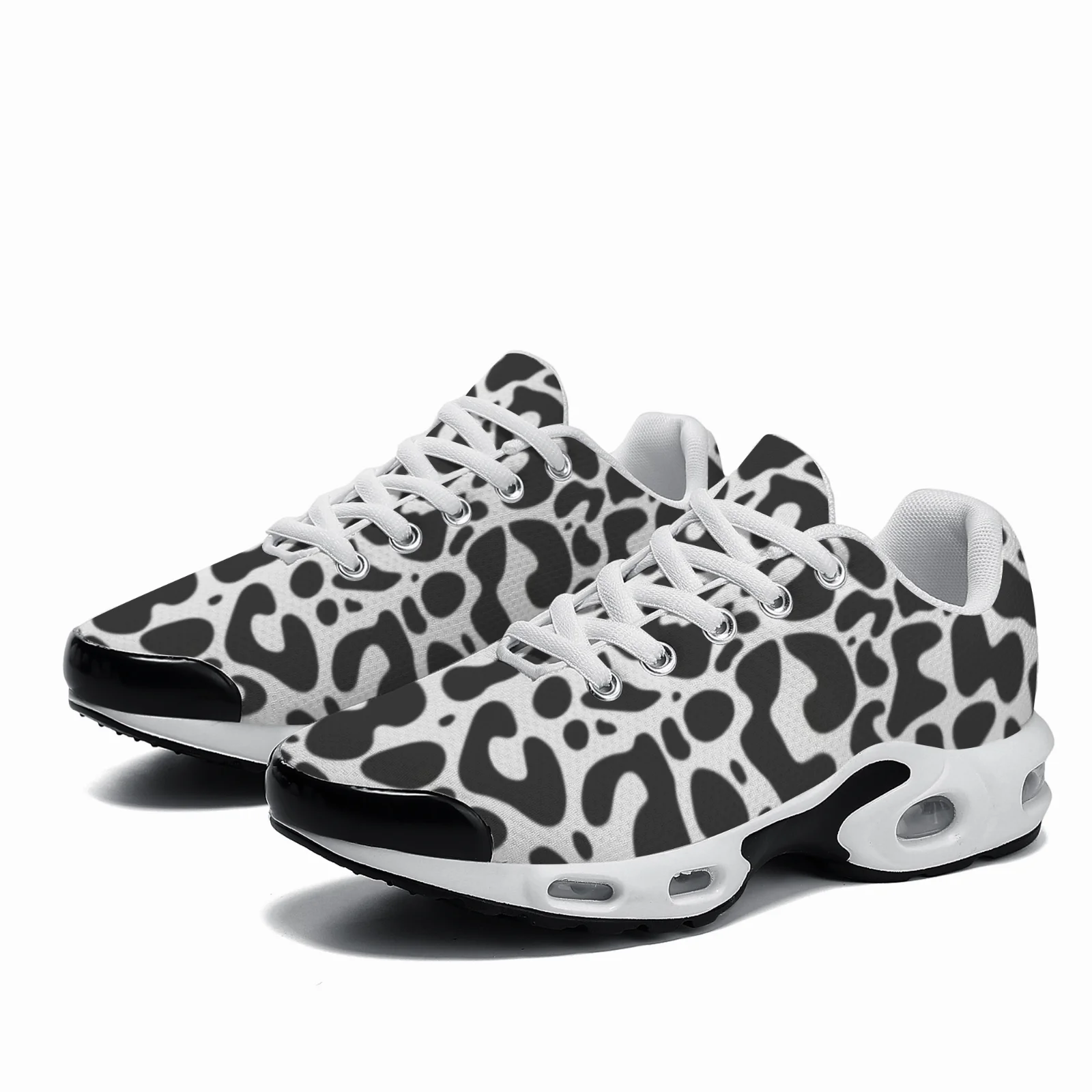 Customizable black leopard pri - Breathable Mesh Athletic Shoes 评论和价格