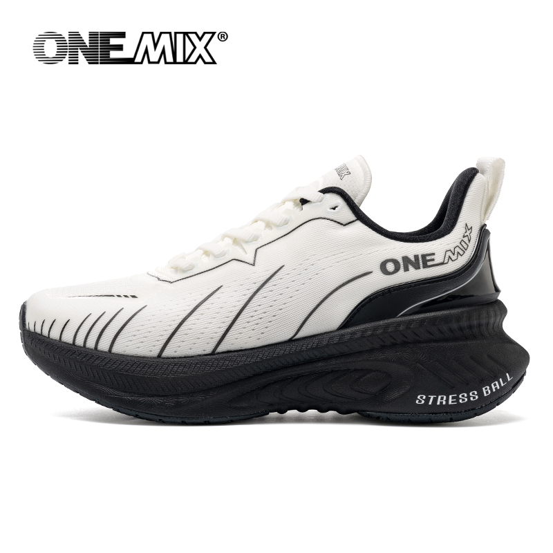 ONEMIX White Road Running Shoe - Reflective Night Running Shoes 评论和价格