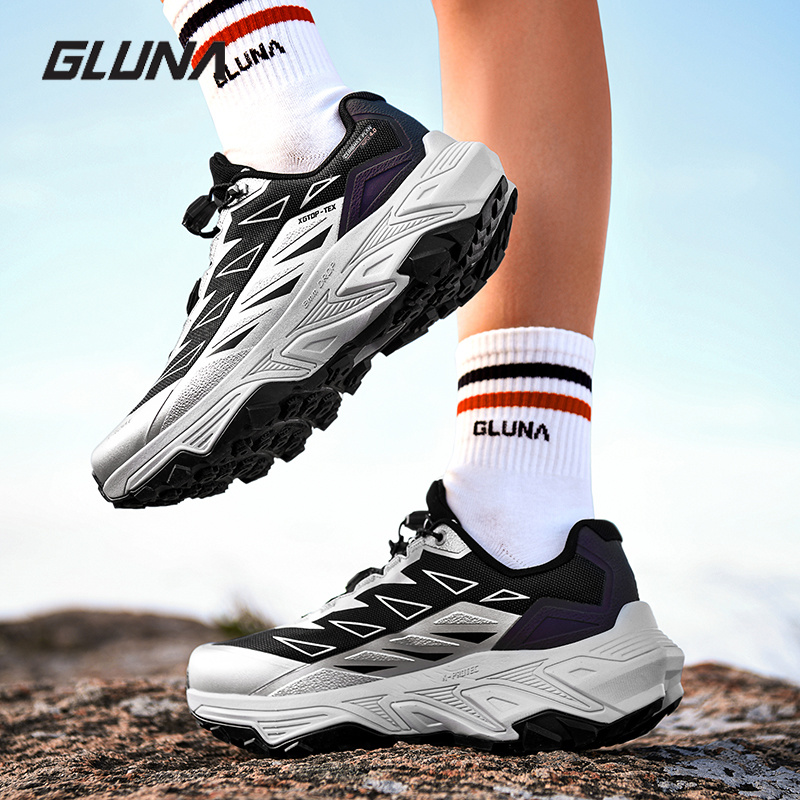 GLUNA Full Waterproof Trail Ru - Anti Slip Trail Running Sneakers 评论和价格