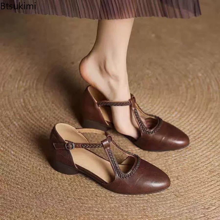 New Summer Women's Retro Hollo - Sandals 评论和价格