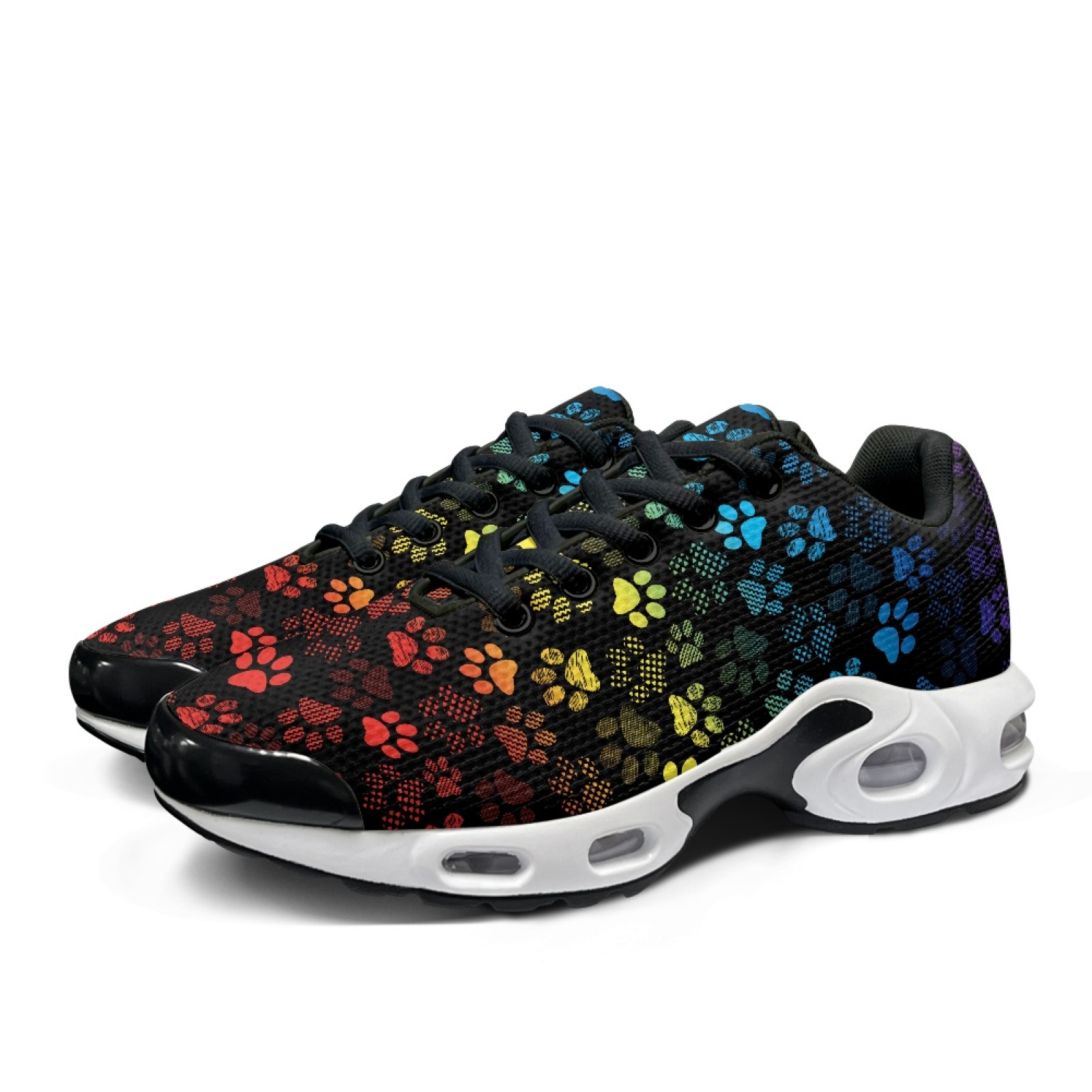 PENSTROLL Rainbow Paw Mesh Sho - Air Cushion Jogger Shoes Men 评论和价格