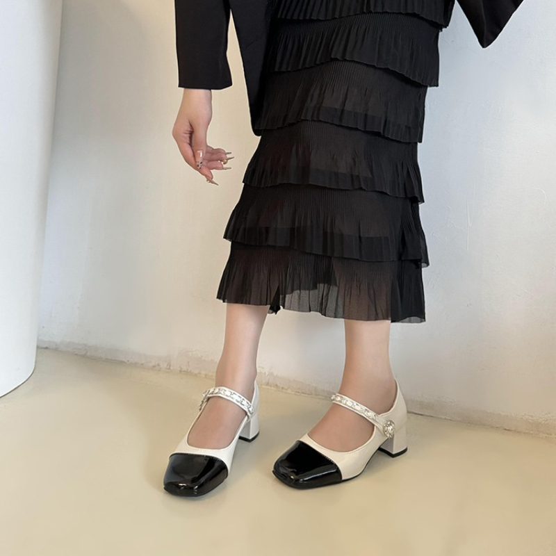 2026 Pearl Clasp Thick-Topped  - Sandals 评论和价格