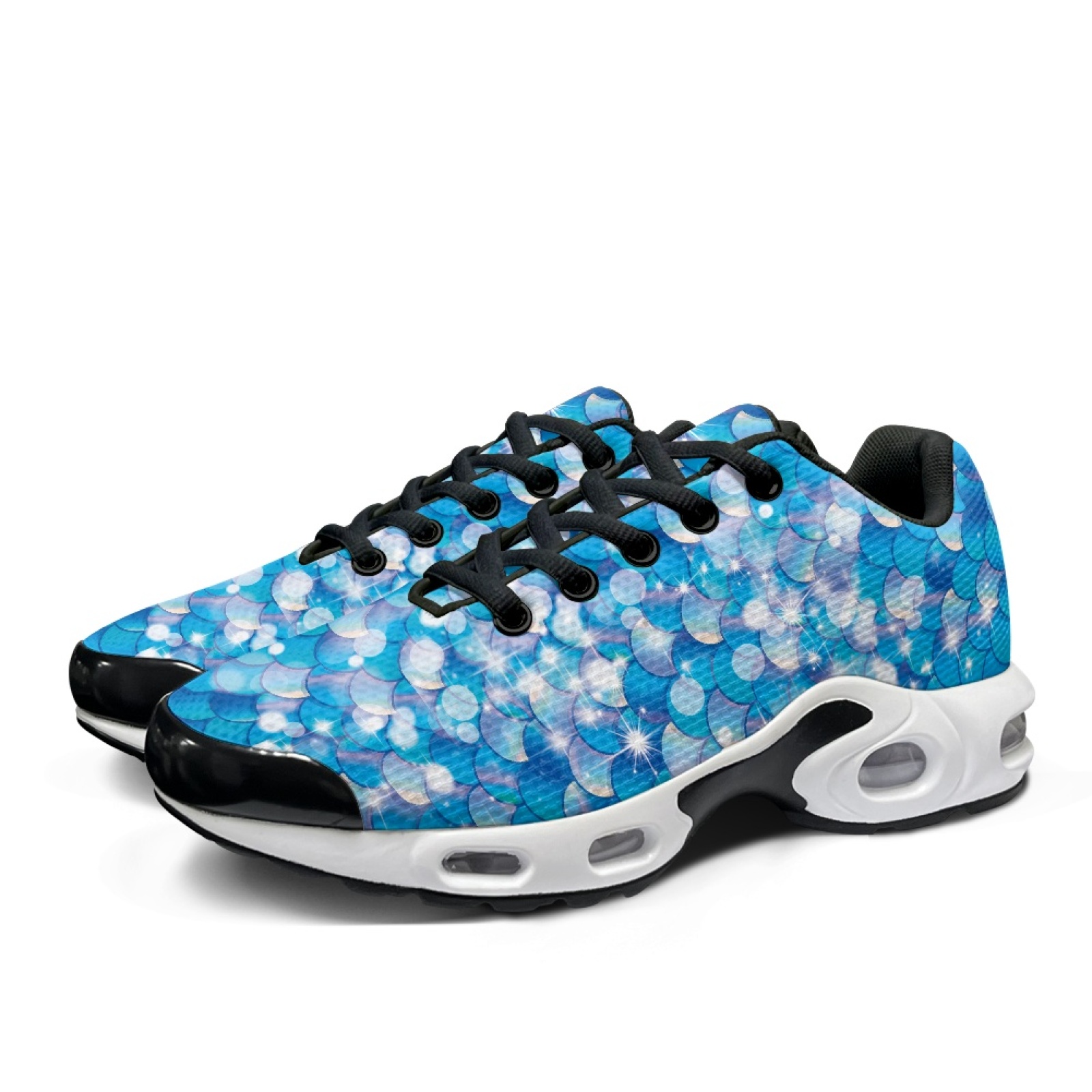PENSTROLL Mermaid Scale Print  - Air Cushion Jogger Shoes Men 评论和价格