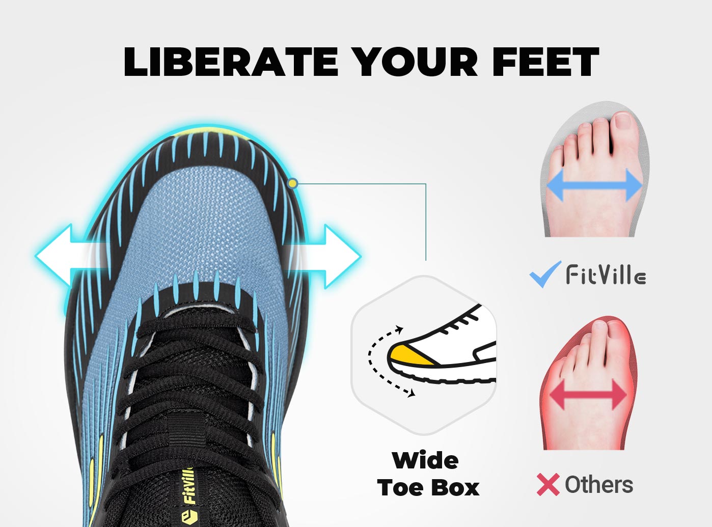 FitVille Men's Trail Running S - Anti Slip Trail Running Sneakers 评论和价格