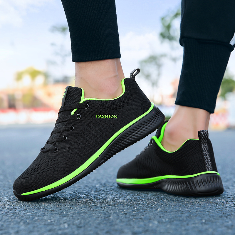 MAEDEF Athletic Shoes for Men  - Knit Fabric Lace Up Sneakers 评论和价格