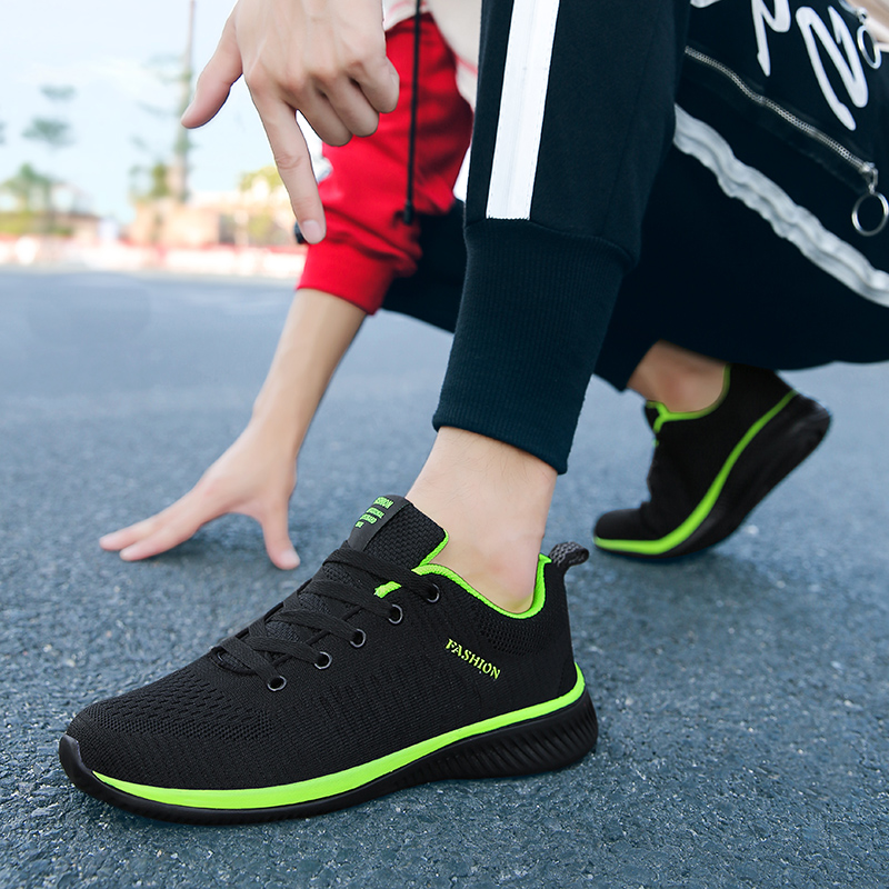 MAEDEF Athletic Shoes for Men  - Knit Fabric Lace Up Sneakers 评论和价格
