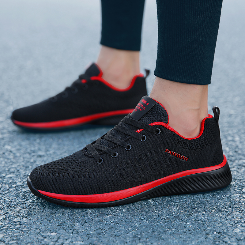 MAEDEF Athletic Shoes for Men  - Knit Fabric Lace Up Sneakers 评论和价格