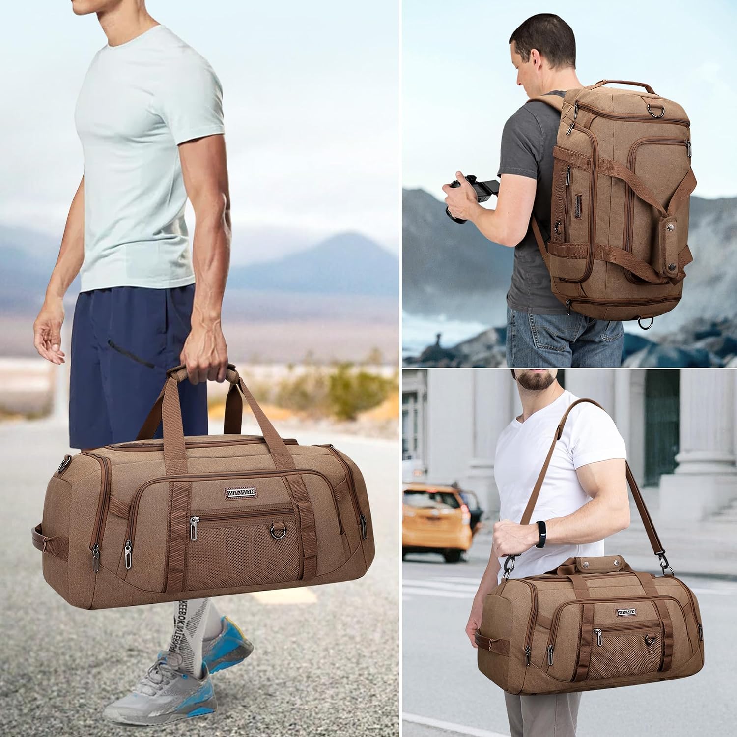 Canvas Duffle Bag for Men 3 in - Men'S Shoes 评论和价格