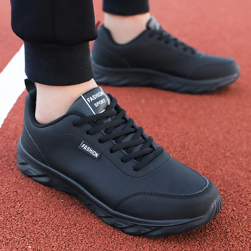 Men's Running Shoes Black PU U - Waterproof Goretex Running Shoes 评论和价格