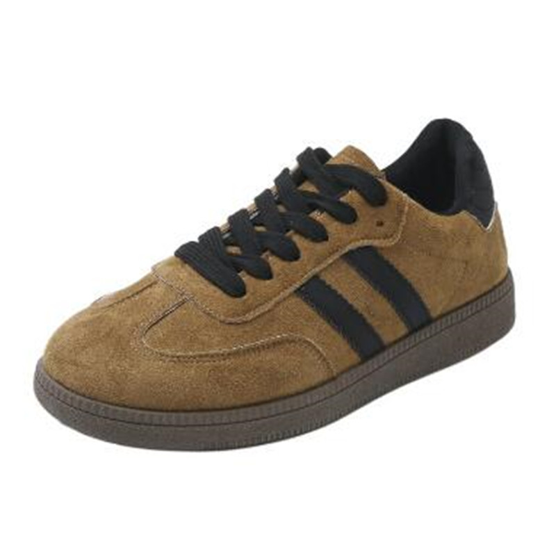 New Retro Round Head Soft Leat - Sneakers 评论和价格