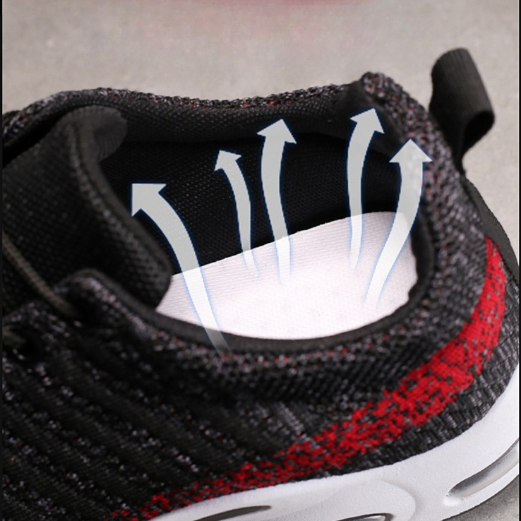 Men's Sneakers Knit Shoes Fash - Knit Fabric Lace Up Sneakers 评论和价格