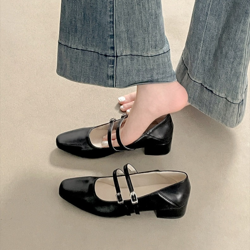 Square Toe Low Heel Women Silv - Women'S Shoes 评论和价格