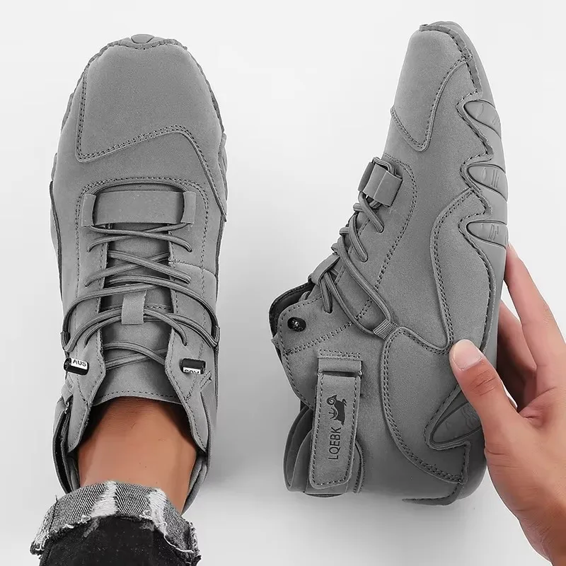 Men's New Leather Design Shoes - Waterproof Goretex Running Shoes 评论和价格