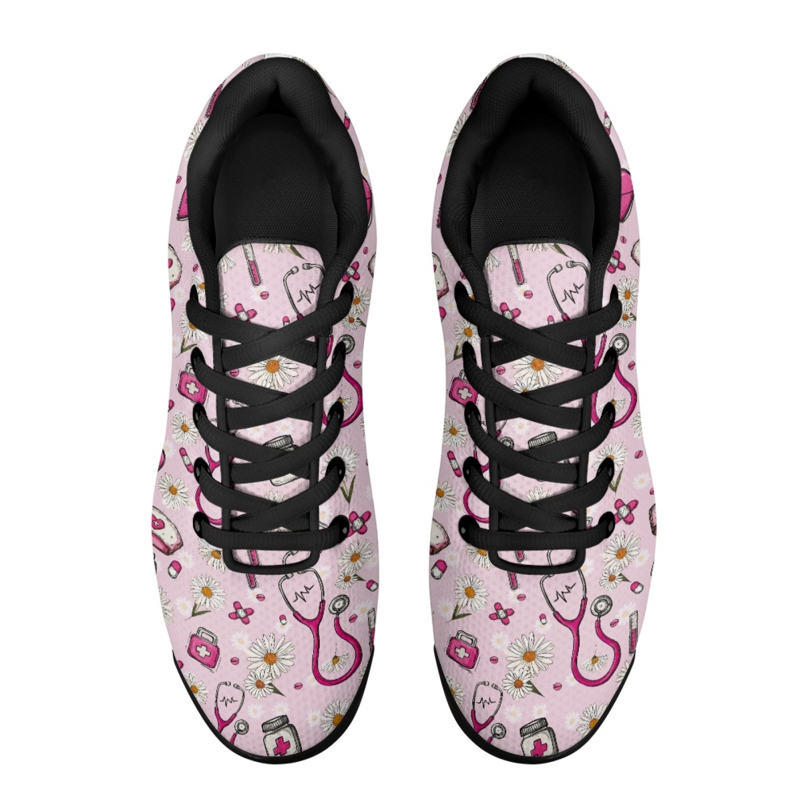 PENSTROLL Pink Daisy Hearts So - Air Cushion Jogger Shoes Men 评论和价格