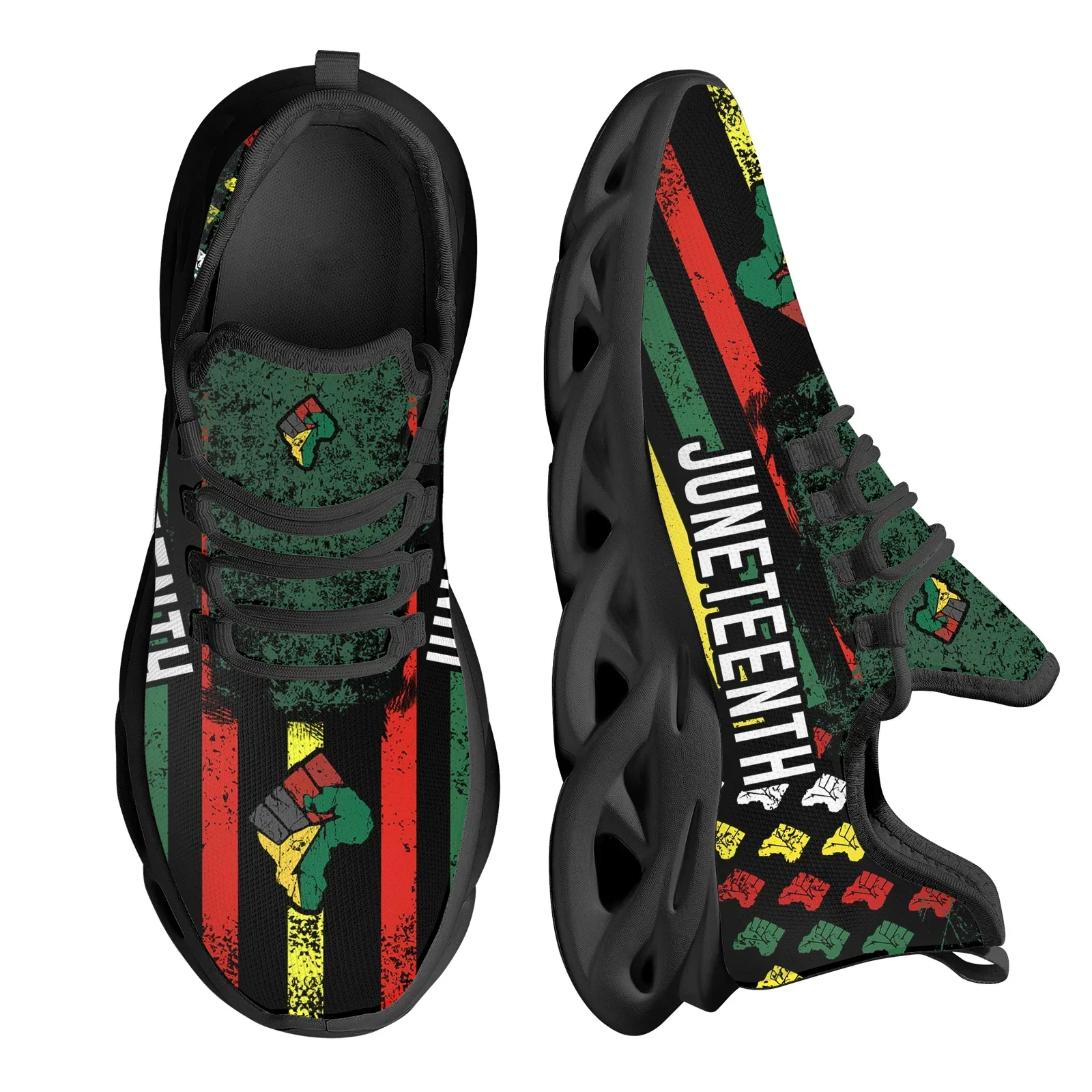Juneteenth Peace and Love Prin - Breathable Mesh Athletic Shoes 评论和价格