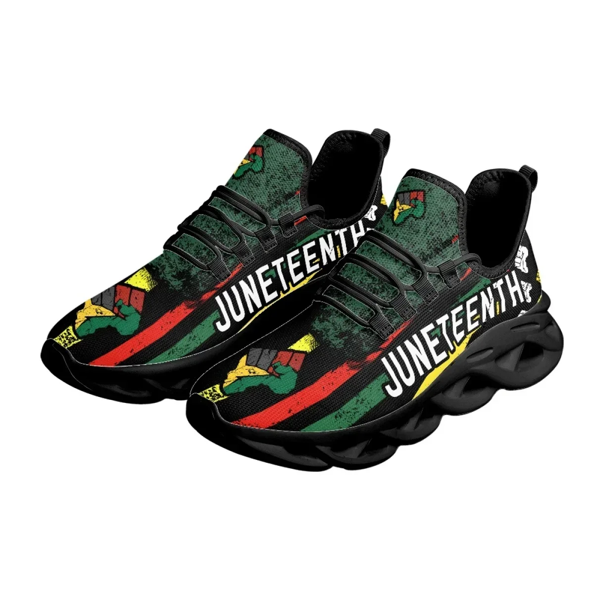 Juneteenth Peace and Love Prin - Breathable Mesh Athletic Shoes 评论和价格