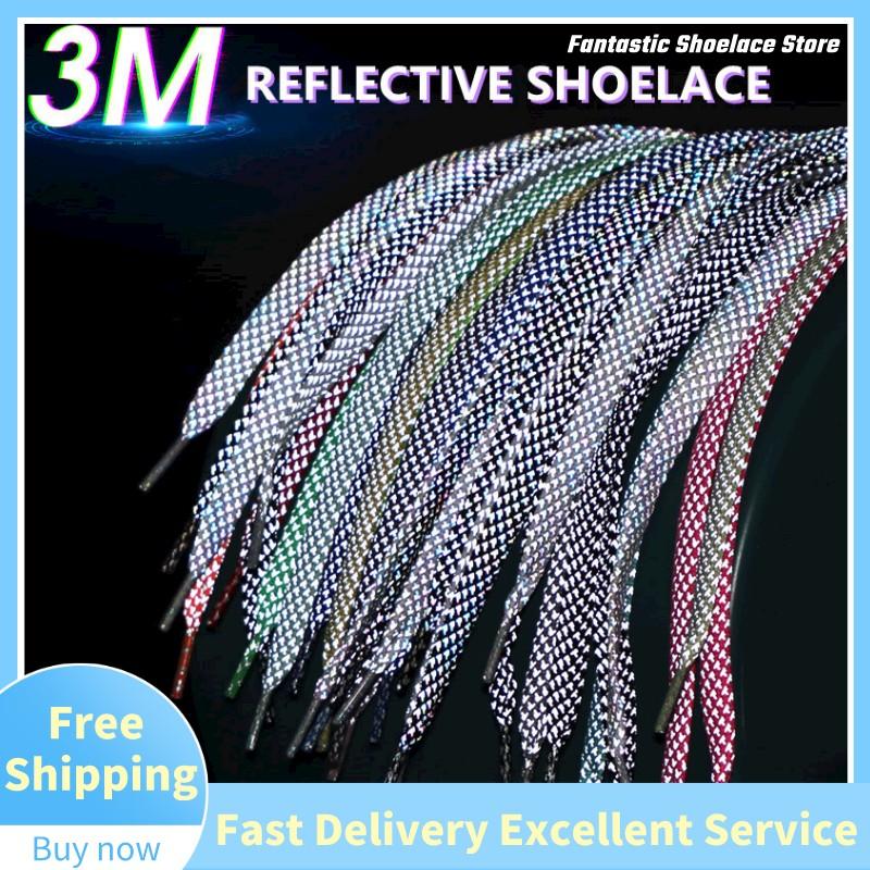 3M Reflective Shoelaces Flat   - Reflective Night Running Shoes 评论和价格