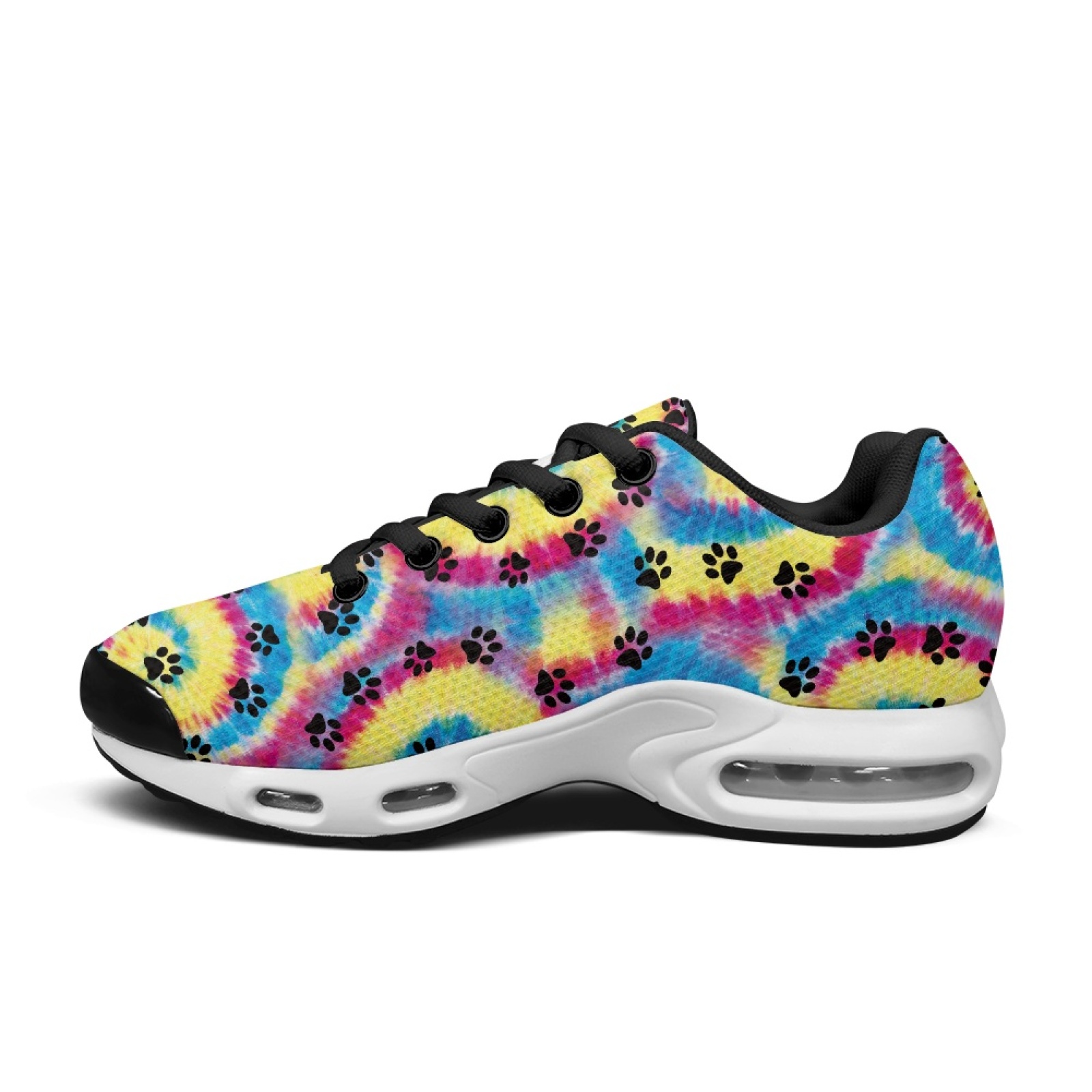 PENSTROLL Tie Dye Paw Print Sh - Air Cushion Jogger Shoes Men 评论和价格