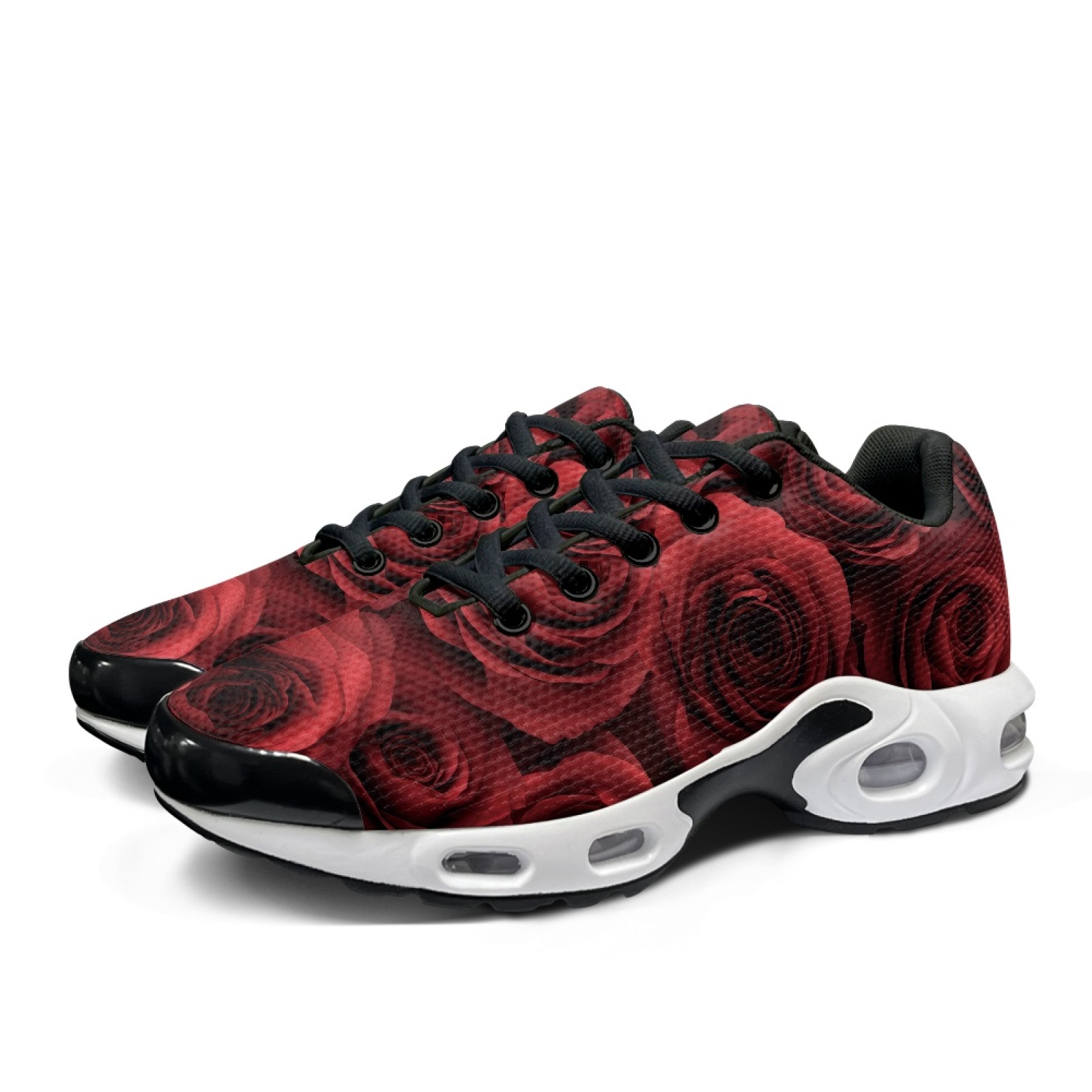 PENSTROLL Full Red Rose Air Cu - Air Cushion Jogger Shoes Men 评论和价格